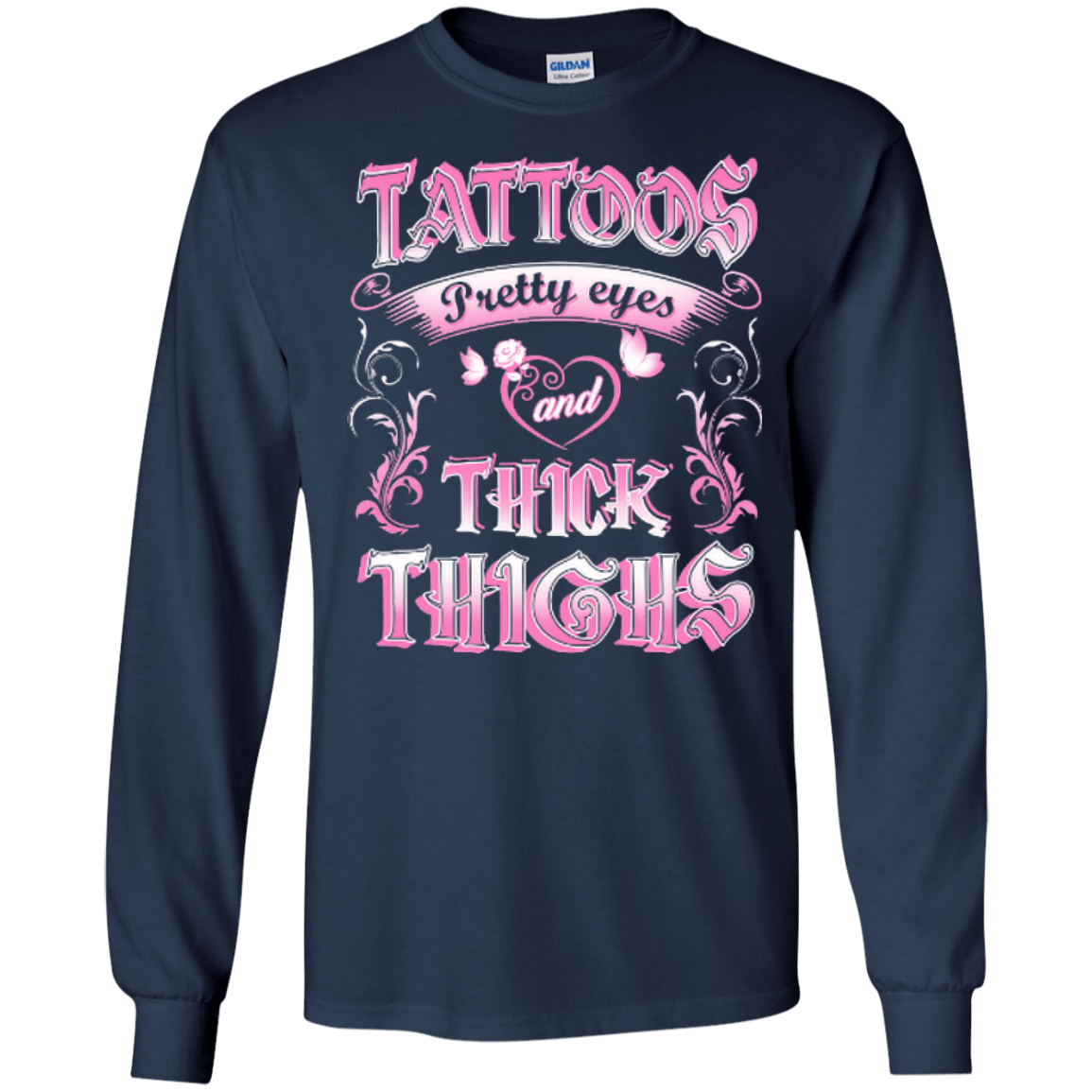 Tattoos Pretty Eyes And Thick Thighs Lover T-Shirt & Hoodie | Teecentury.com