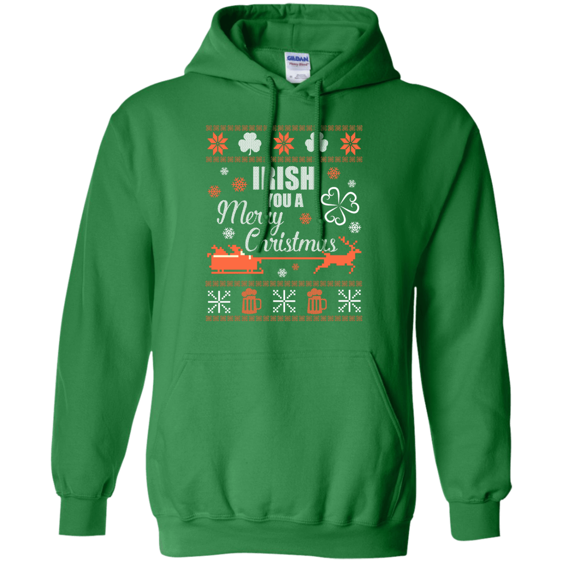 Irish You A Merry Chrristmas T-Shirt & Hoodie | Teecentury.com