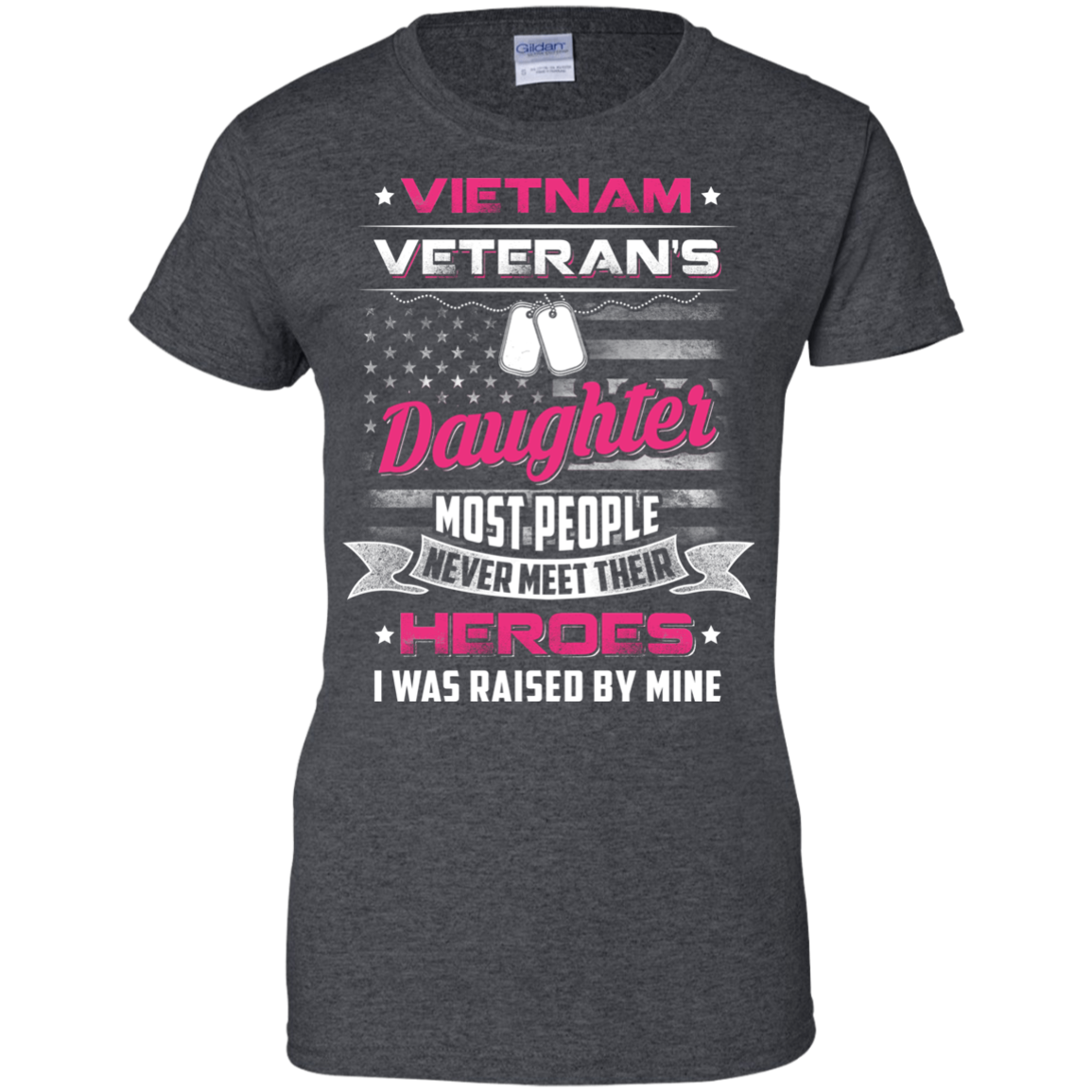Vietnam Veteran's Daughter I Was Raised By Mine T-Shirt & Hoodie | Teecentury.com