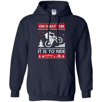 Bicycle Sweater Christmas Oh What Fun It Is To Ride T-Shirt & Hoodie | Teecentury.com