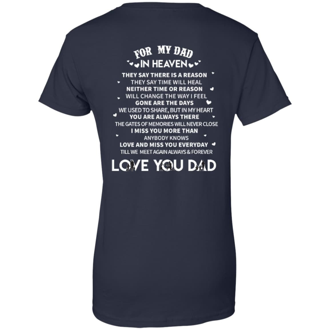 For My Dad In Heaven T-Shirt & Hoodie | Teecentury.com