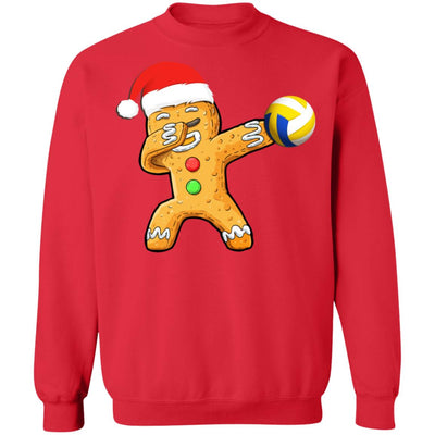 Dabbing Gingerbread Santa Volleyball Christmas Pajama Gifts T-Shirt & Sweatshirt | Teecentury.com