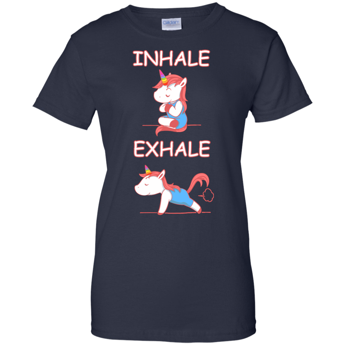 Yoga Unicorn Inhale Exhale T-Shirt & Hoodie | Teecentury.com