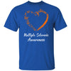 Butterfly Believe Multiple Sclerosis Awareness Ribbon Gifts T-Shirt & Hoodie | Teecentury.com