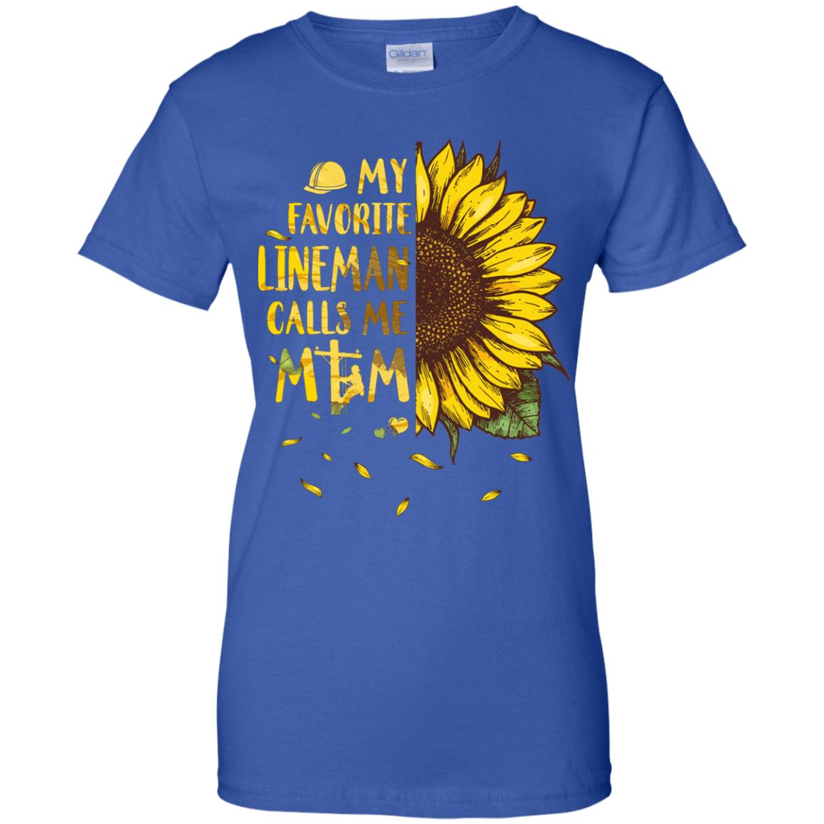Sunflower My Favorite Lineman Calls Me Mom Mothers Day Gift T-Shirt & Hoodie | Teecentury.com