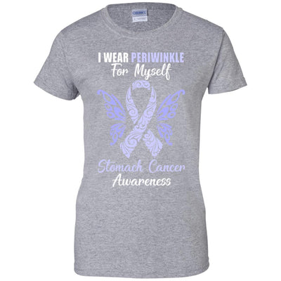 I Wear Periwinkle For Myself Stomach Cancer Awareness Gift T-Shirt & Hoodie | Teecentury.com