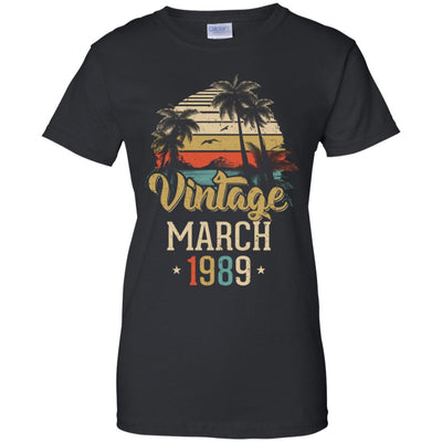 Retro Classic Vintage March 1989 33th Birthday Gift T-Shirt & Hoodie | Teecentury.com