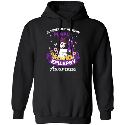 In November We Wear Purple Epilepsy Awareness Support Gifts T-Shirt & Hoodie | Teecentury.com