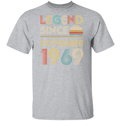 Legend Since November 1969 Vintage 53th Birthday Gifts T-Shirt & Hoodie | Teecentury.com