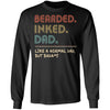 Bearded Inked Dad Funny For Daddy Papa Vintage T-Shirt & Hoodie | Teecentury.com