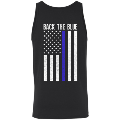 BACK THE BLUE Thin Blue Line Flag T-Shirt & Hoodie | Teecentury.com