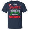 Dear Santa I Tried To Be Good But My Mommy Christmas Kids Youth Youth Shirt | Teecentury.com