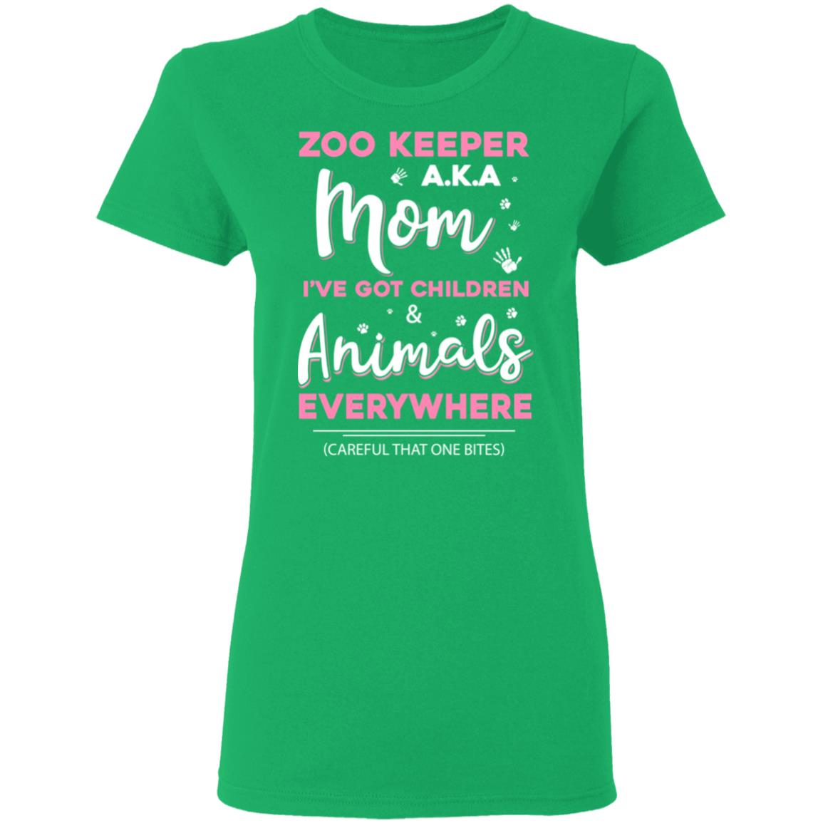 Zoo Keeper Aka Mom I've Got Children and Animals Everywhere T-Shirt & Hoodie | Teecentury.com