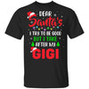 Dear Santa I Tried To Be Good But My Gigi Christmas Kids Youth Youth Shirt | Teecentury.com