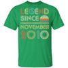 Legend Since November 2010 Vintage 12th Birthday Gifts Youth Youth Shirt | Teecentury.com