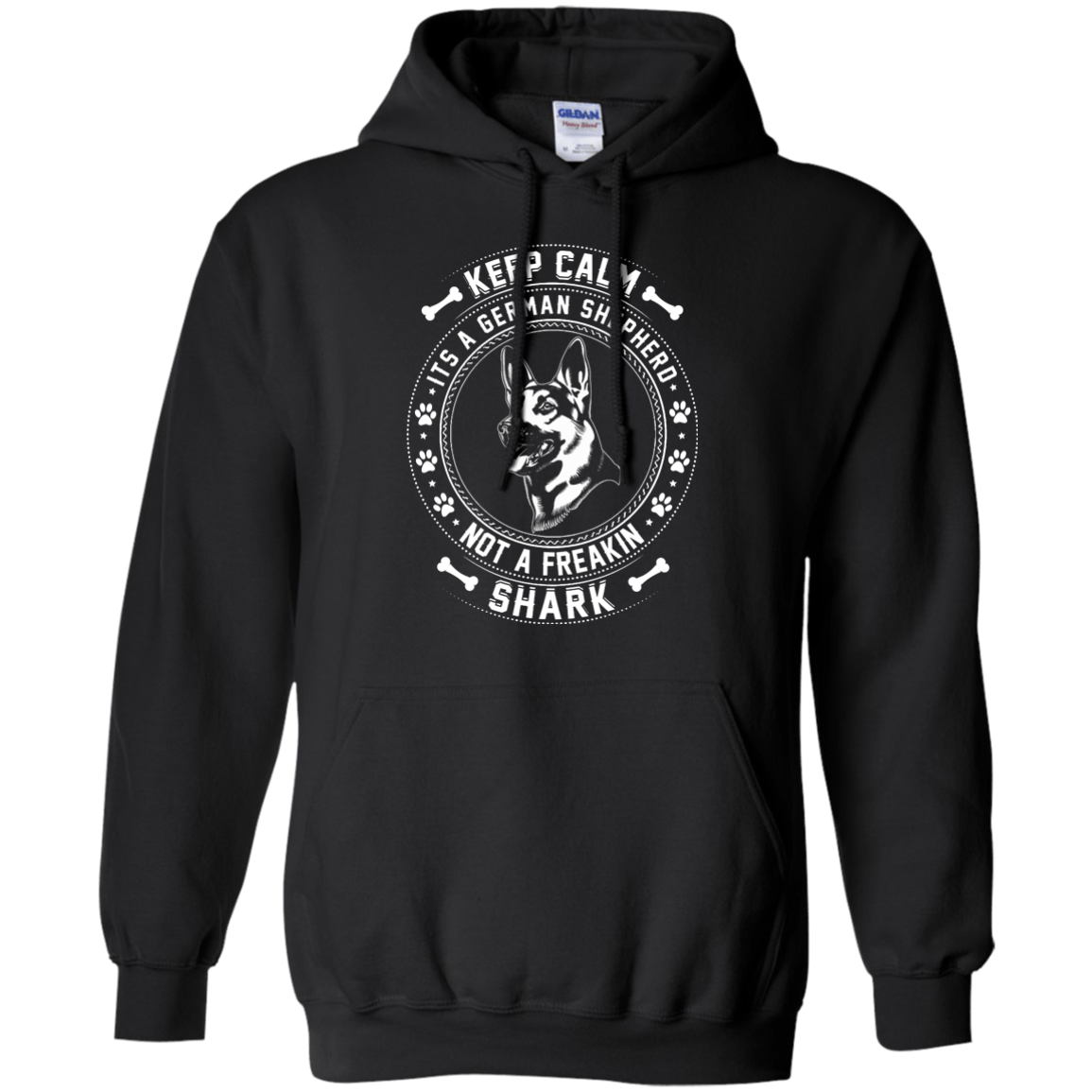 Keep Calm It's A German Shepherd Not A Freaking Shark T-Shirt & Hoodie | Teecentury.com