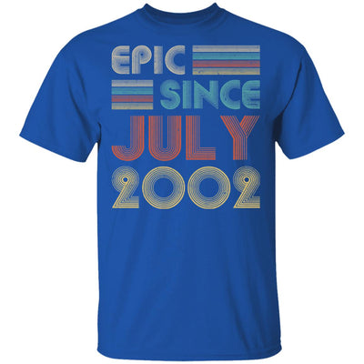 Epic Since July 2002 Vintage 20th Birthday Gifts T-Shirt & Hoodie | Teecentury.com