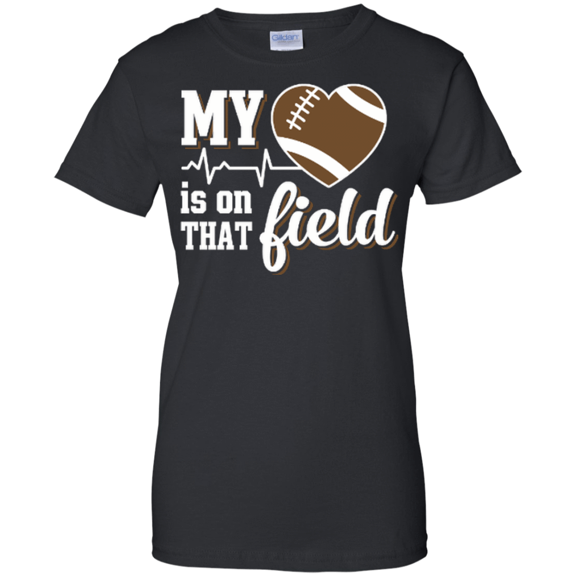 My Heart Is On That Field Football T-Shirt & Hoodie | Teecentury.com