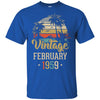 Retro Classic Vintage February 1959 63th Birthday Gift T-Shirt & Hoodie | Teecentury.com