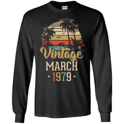 Retro Classic Vintage March 1979 43th Birthday Gift T-Shirt & Hoodie | Teecentury.com