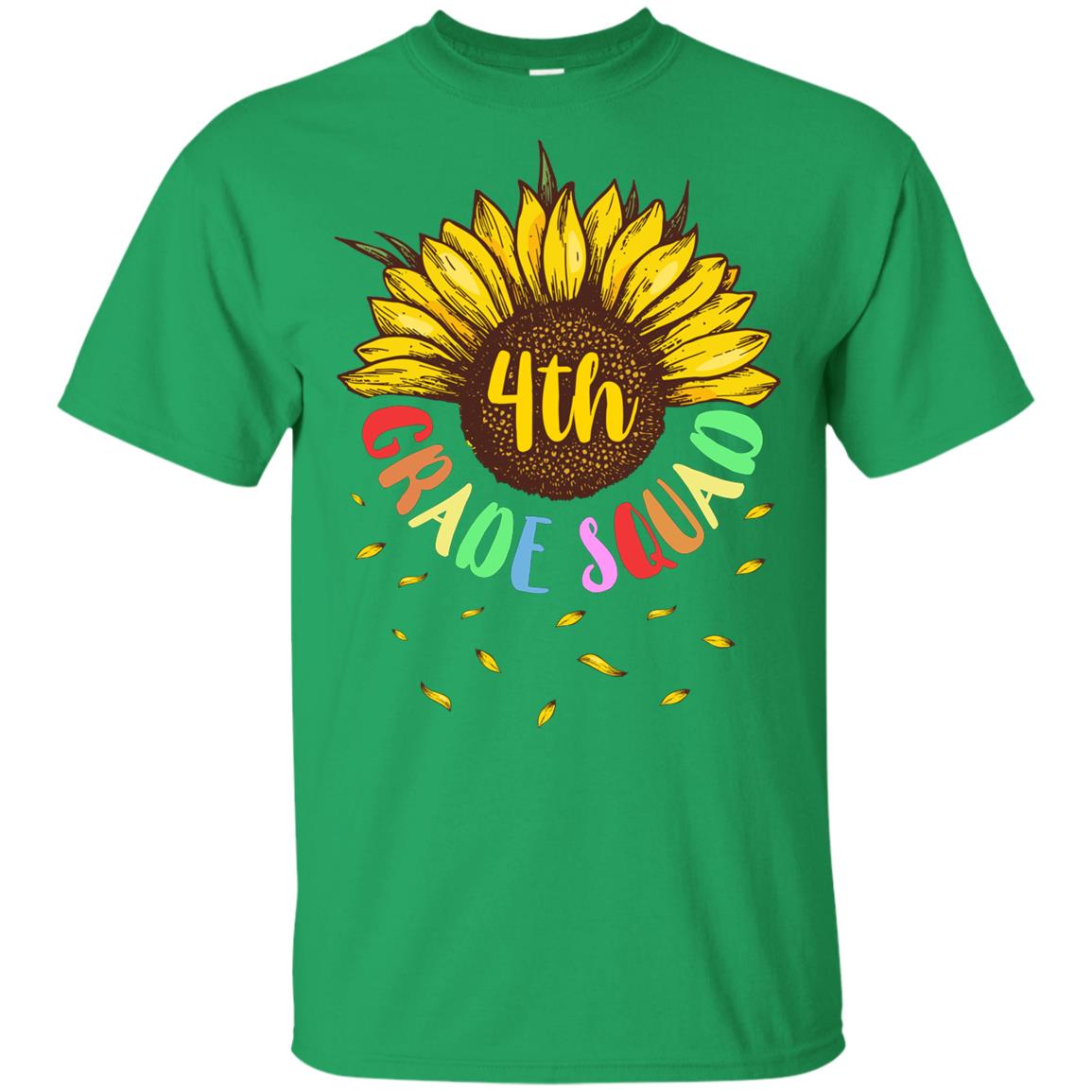 Sunflower 4th Grade Squad First Grade Teacher Youth Youth Shirt | Teecentury.com