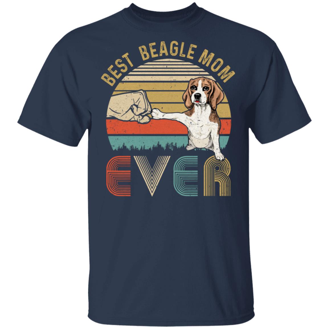 Vintage Best Beagle Mom Ever Bump Fit Funny Mom Gifts T-Shirt & Hoodie | Teecentury.com