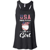 Usa Proud To Play Like A Girl Baseball T-Shirt & Tank Top | Teecentury.com