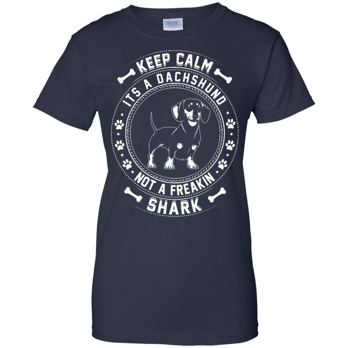 Keep Calm It's A Dachshund Not A Freaking Shark T-Shirt & Hoodie | Teecentury.com