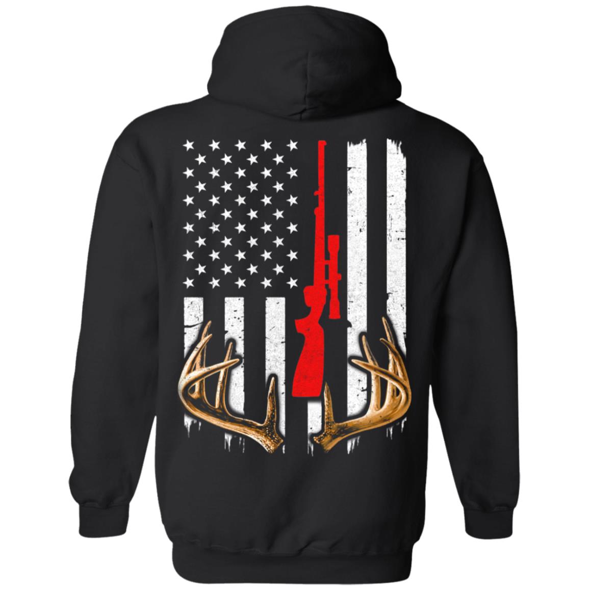 Bow Deer Hunting US Flag Deer Hunter T-Shirt & Hoodie | Teecentury.com