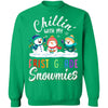 Chillin' With First Grade Snowmies Christmas Teacher Gifts T-Shirt & Sweatshirt | Teecentury.com