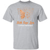 Faith Hope Love Orange Butterfly Leukemia Awareness T-Shirt & Hoodie | Teecentury.com