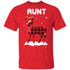 Aunt Deer Red Plaid Christmas Family Matching Pajamas T-Shirt & Sweatshirt | Teecentury.com