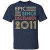 Epic Since December 2011 Vintage 11th Birthday Gifts Youth Youth Shirt | Teecentury.com