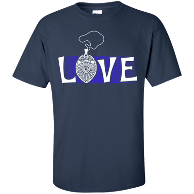 Love Police Thin Blue Line T-Shirt & Hoodie | Teecentury.com