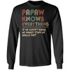 PaPaw Know Everything Vintage PaPaw Father's Day Gift T-Shirt & Hoodie | Teecentury.com