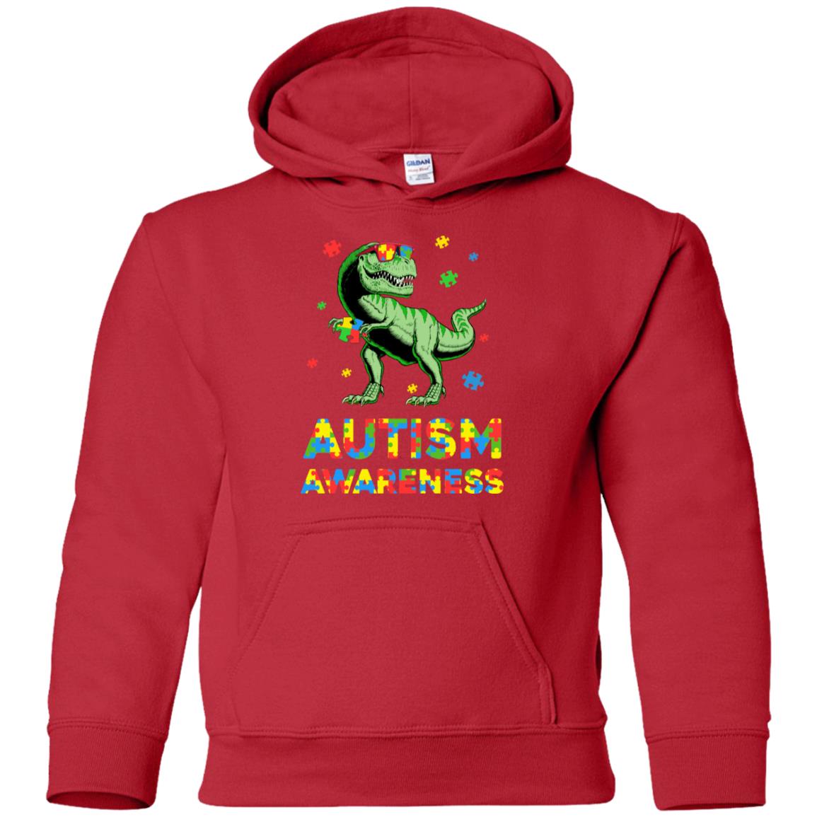 Dinosaur Puzzle Autism Awareness For Boys Girls Youth Youth Shirt | Teecentury.com