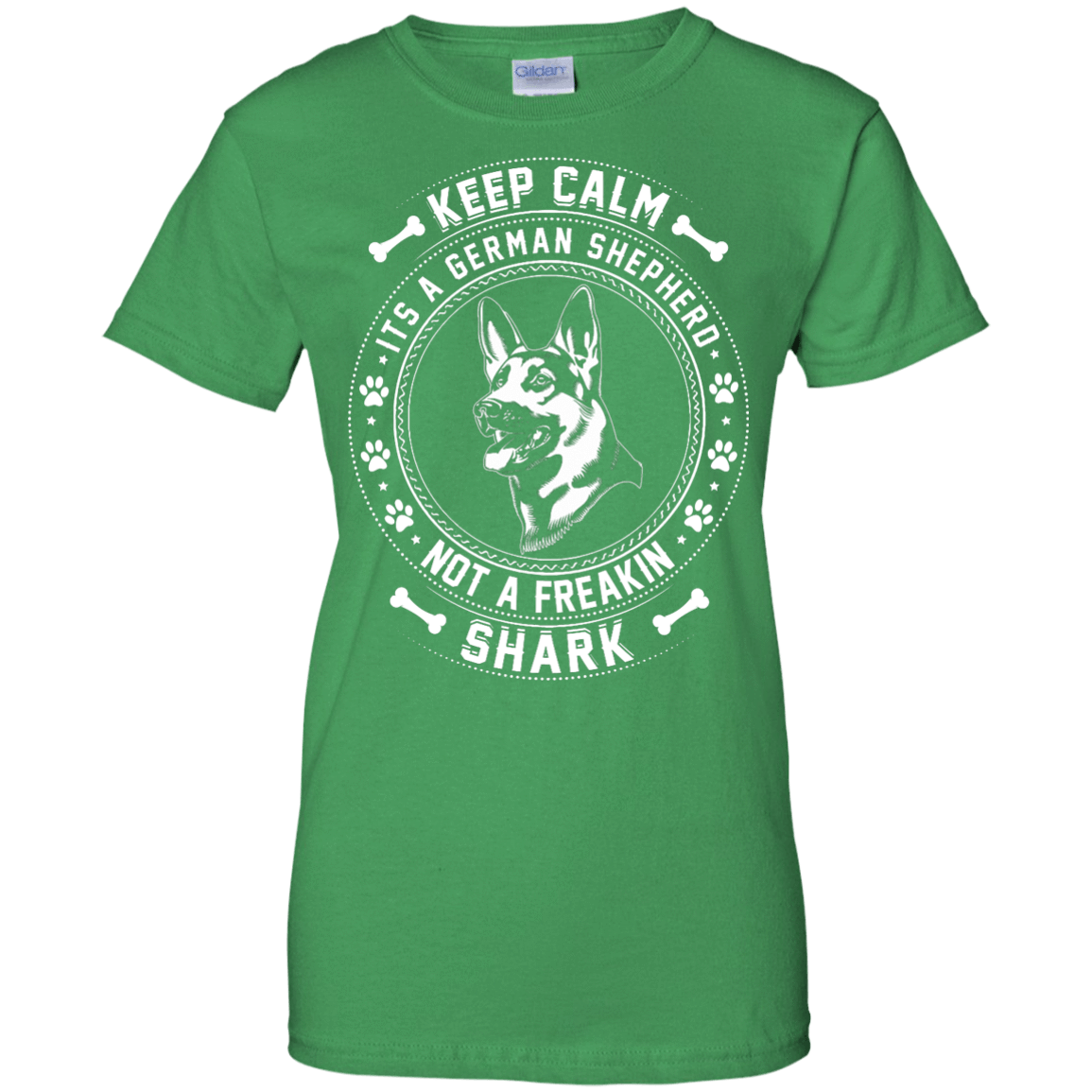 Keep Calm It's A German Shepherd Not A Freaking Shark T-Shirt & Hoodie | Teecentury.com