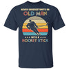 Never Underestimate An Old Man With A Hockey Stick Vintage T-Shirt & Hoodie | Teecentury.com