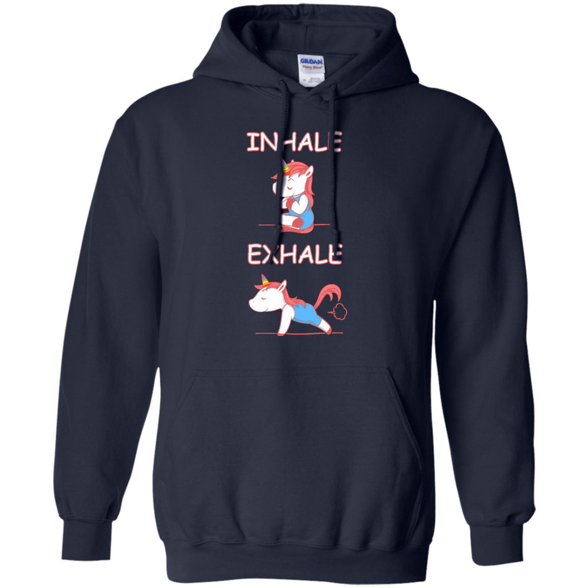 Yoga Unicorn Inhale Exhale T-Shirt & Hoodie | Teecentury.com