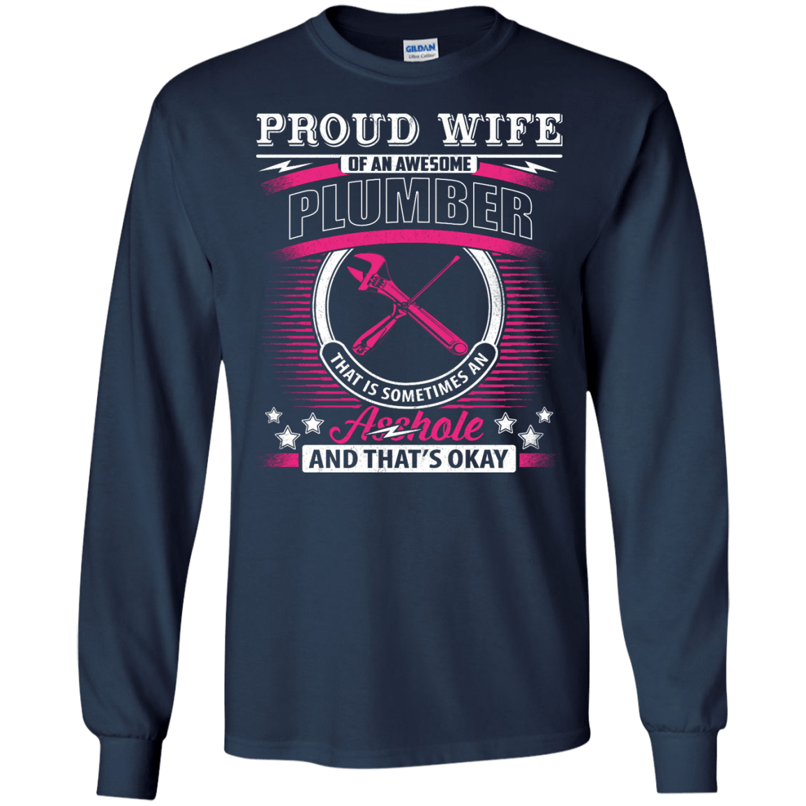 Proud Wife Of An Awesome Plumber T-Shirt & Hoodie | Teecentury.com
