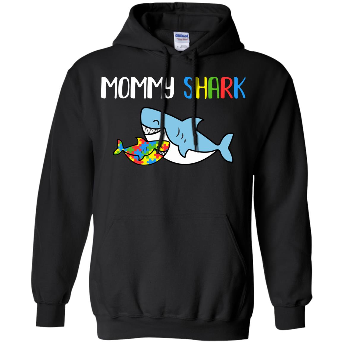 Mommy Shark Support Autism Awareness For Child T-Shirt & Hoodie | Teecentury.com