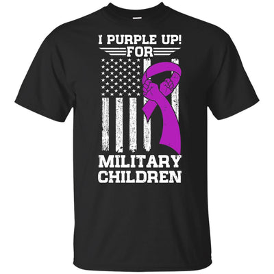 I Purple Up For Military Children Kid Child Gifts Youth Youth Shirt | Teecentury.com