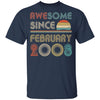 Awesome Since February 2008 Vintage 14th Birthday Gifts Youth Youth Shirt | Teecentury.com