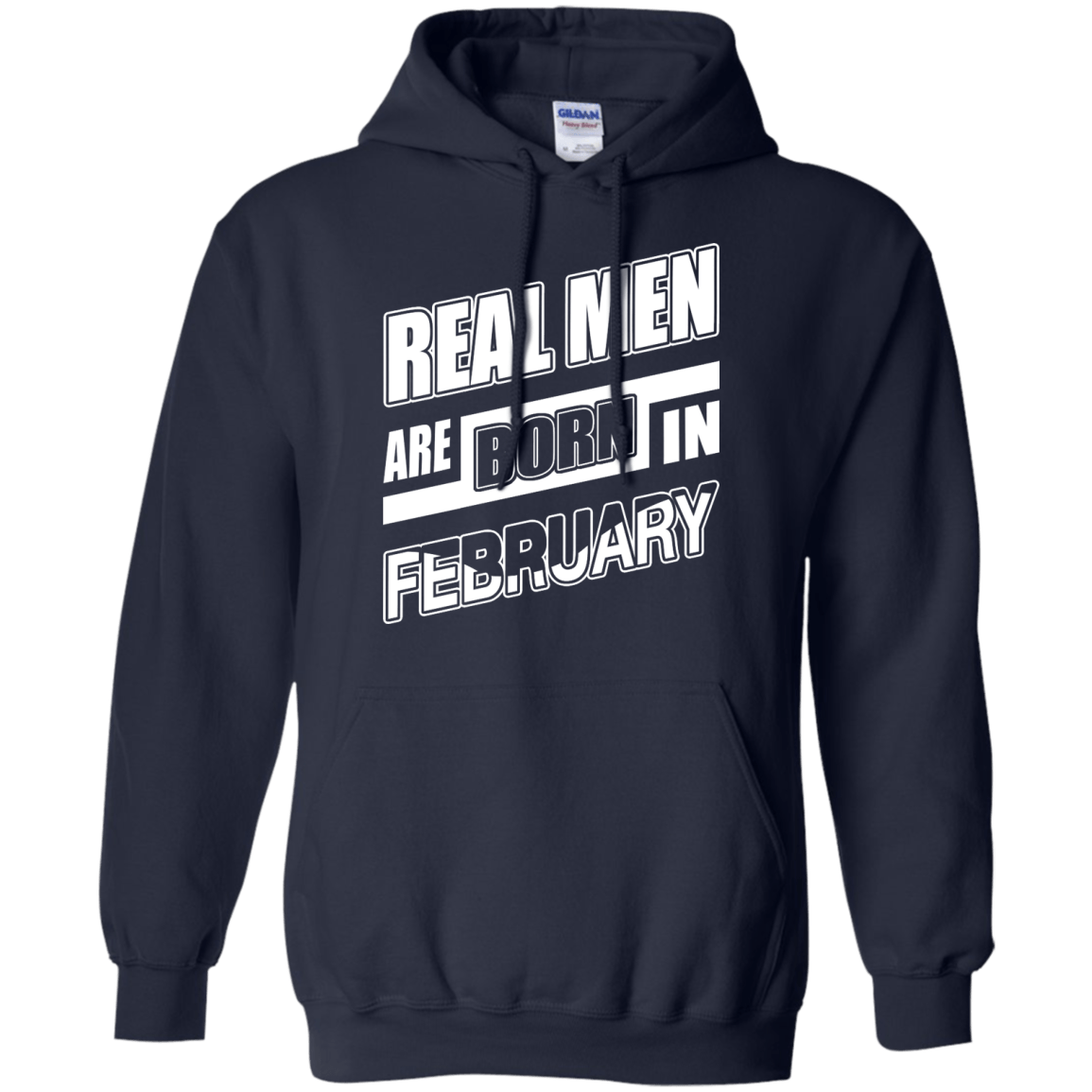 Real Men Are Born In February T-Shirt & Hoodie | Teecentury.com