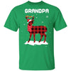 Grandpa Deer Red Plaid Christmas Family Matching Pajamas T-Shirt & Sweatshirt | Teecentury.com