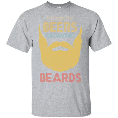 Vintage Funny Drinking Beers Growing Beards T-Shirt & Hoodie | Teecentury.com