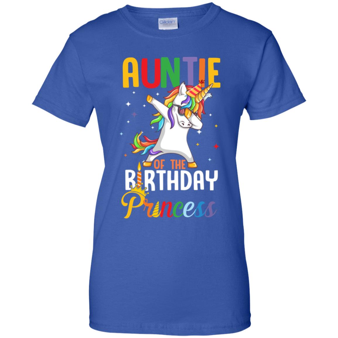 Auntie Of The Birthday Girl Dabbing Unicorn Party T-Shirt & Hoodie | Teecentury.com