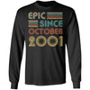 Epic Since October 2001 Vintage 21th Birthday Gifts T-Shirt & Hoodie | Teecentury.com