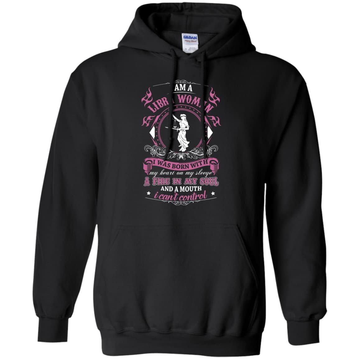 I Am A Libra Woman I Was Born With T-Shirt & Hoodie | Teecentury.com
