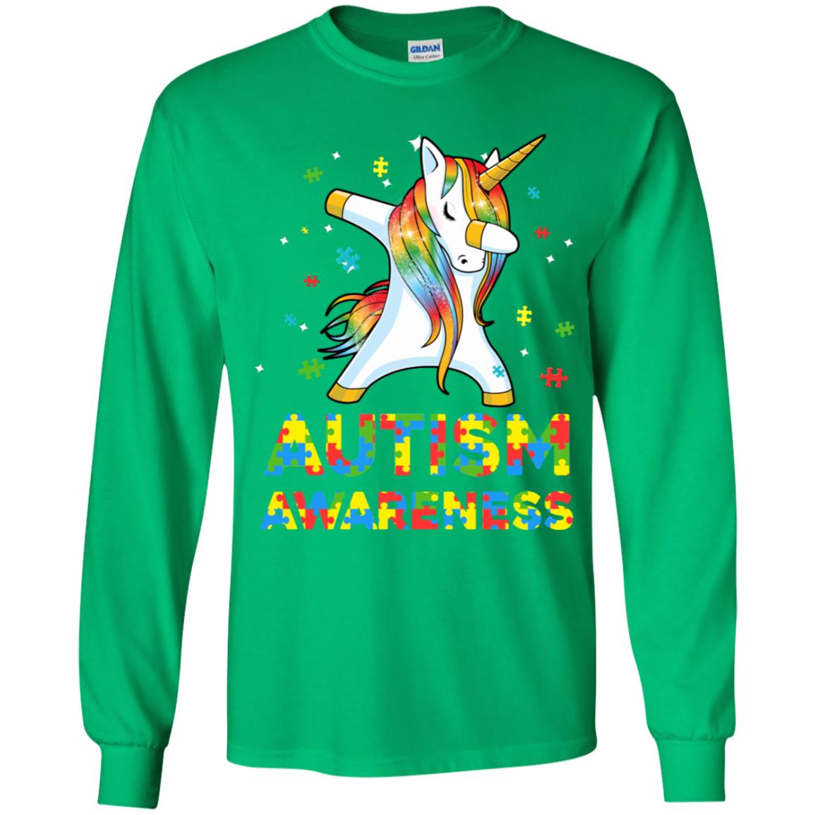 Dabbing Unicorn Puzzle Autism Awareness For Girls Youth Youth Shirt | Teecentury.com